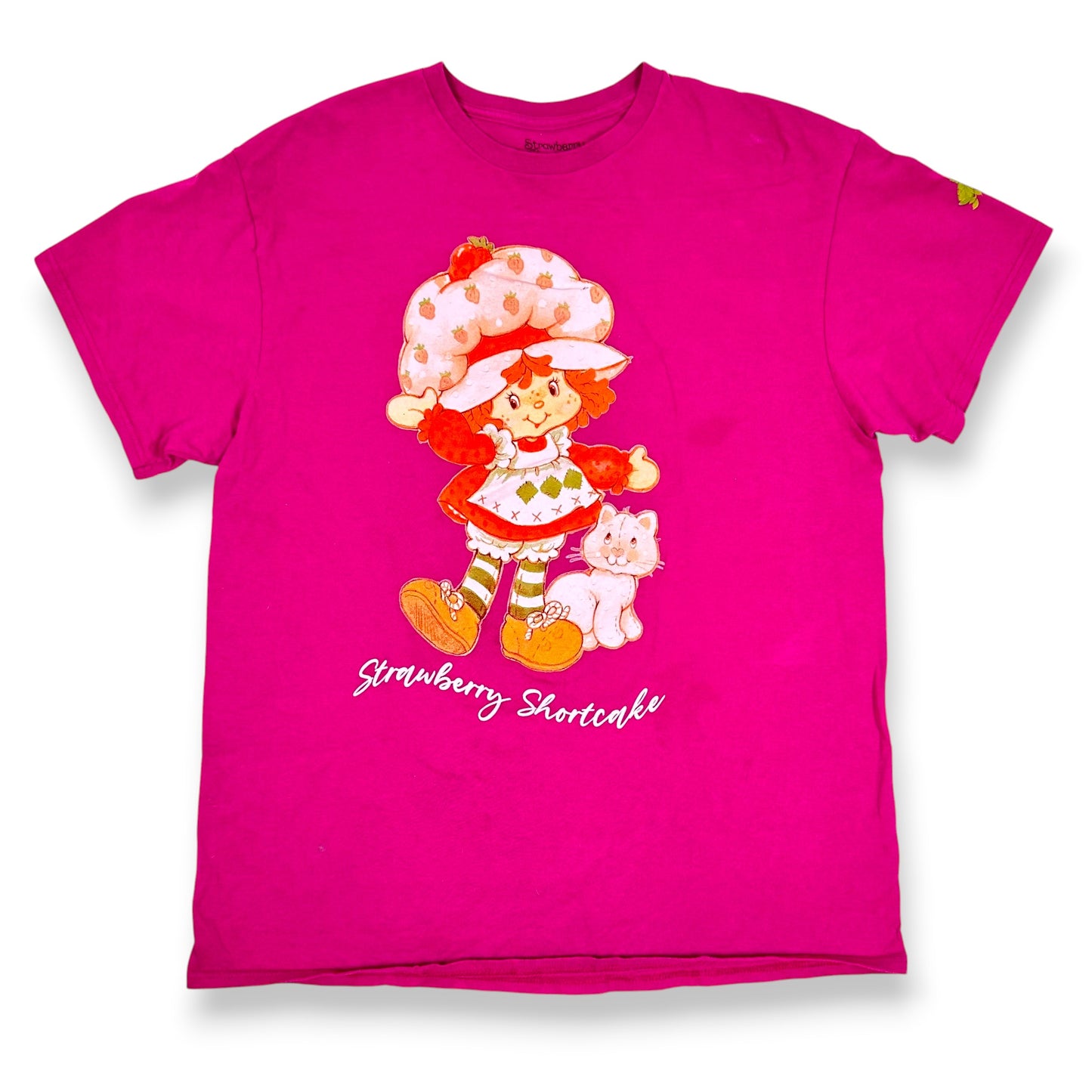 Strawberry Shortcake & Custard the Cat Pink Tee