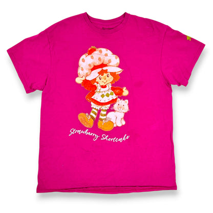 Strawberry Shortcake & Custard the Cat Pink Tee