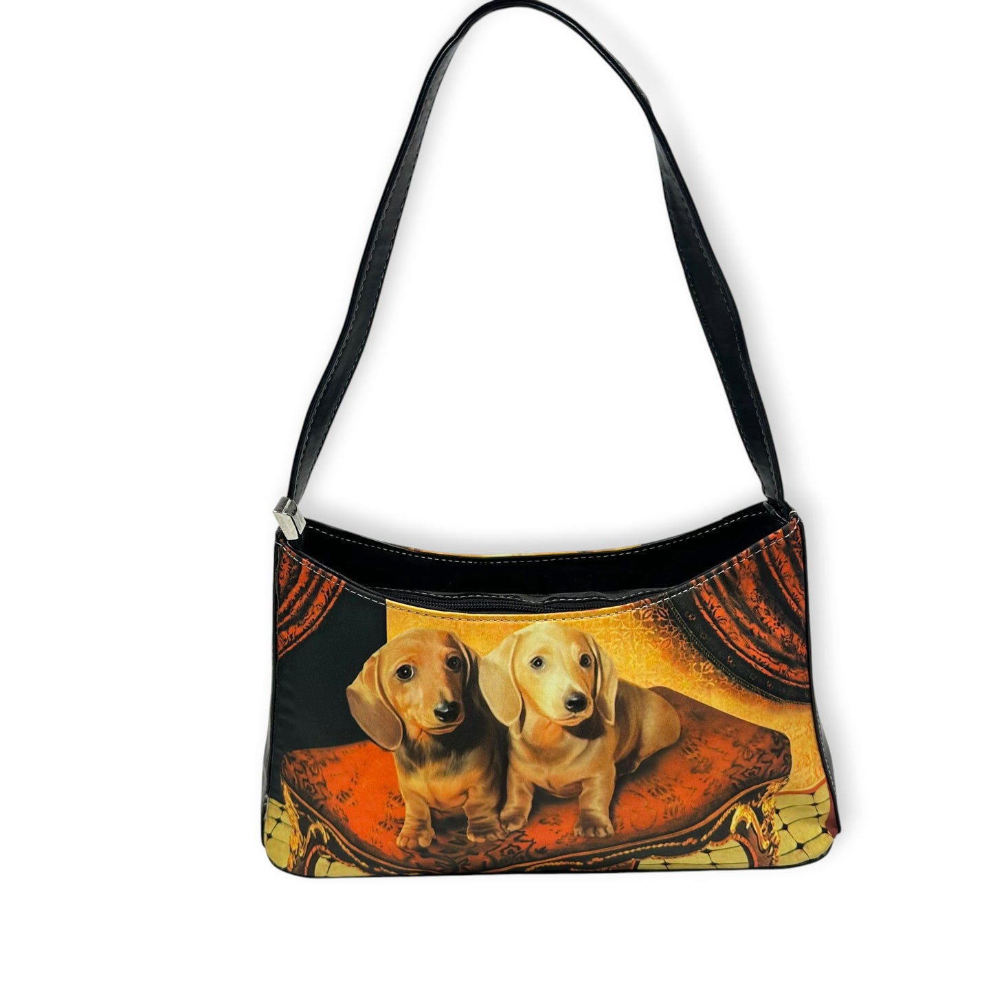 Y2K Rhinestone Darling Daschunds Shoulder Purse