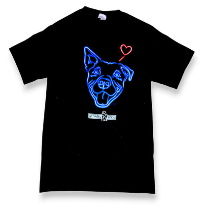 Neon Lights Dog Themed Tee