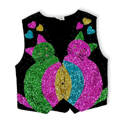 Vintage Sequin 80’s Vest