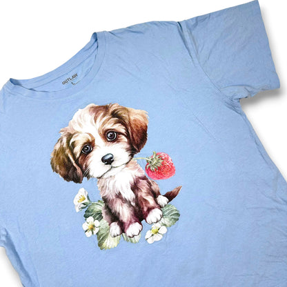 Puppy Eyes Light Blue Tee