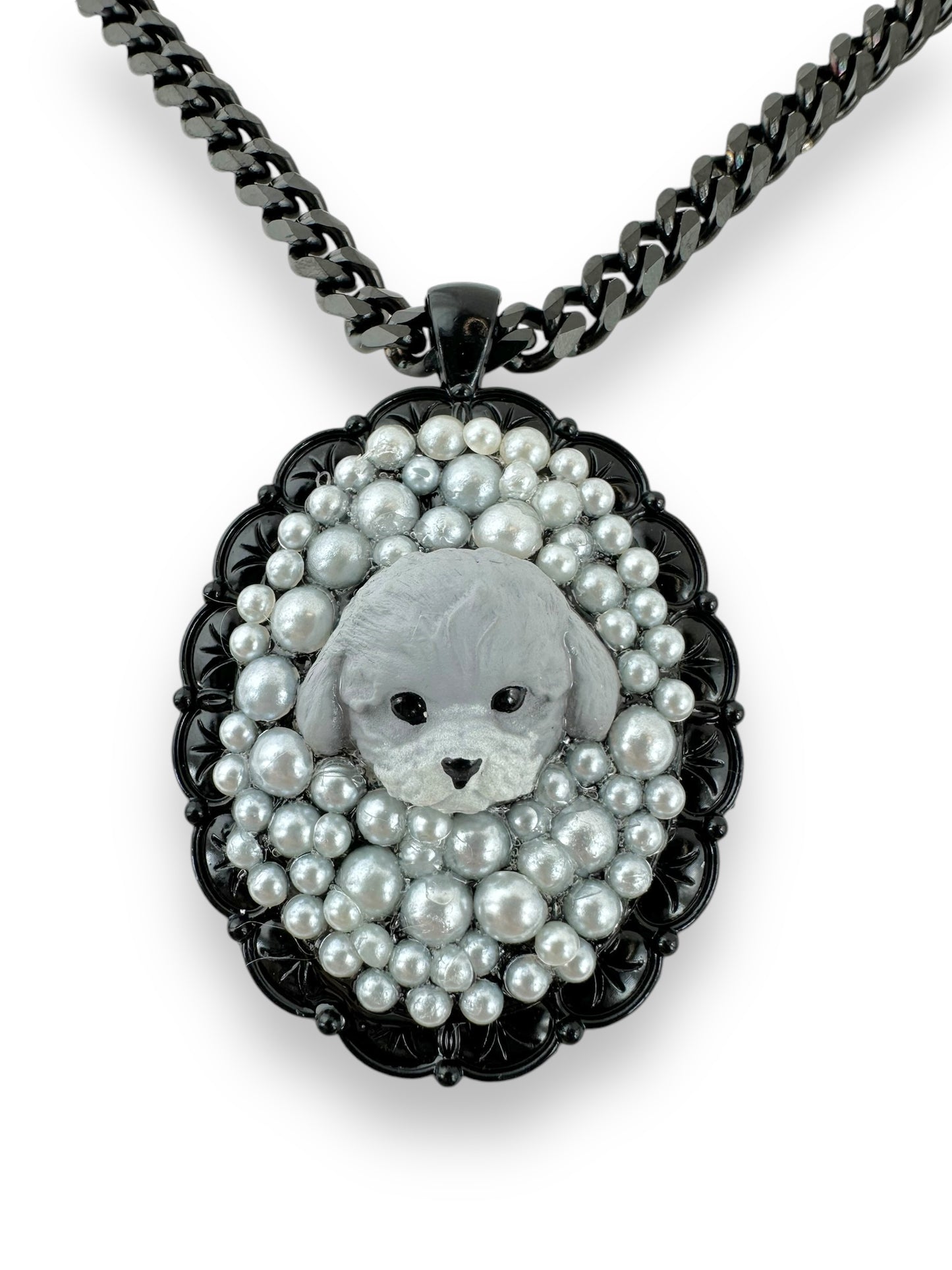 Poodles Love Pearls Necklace